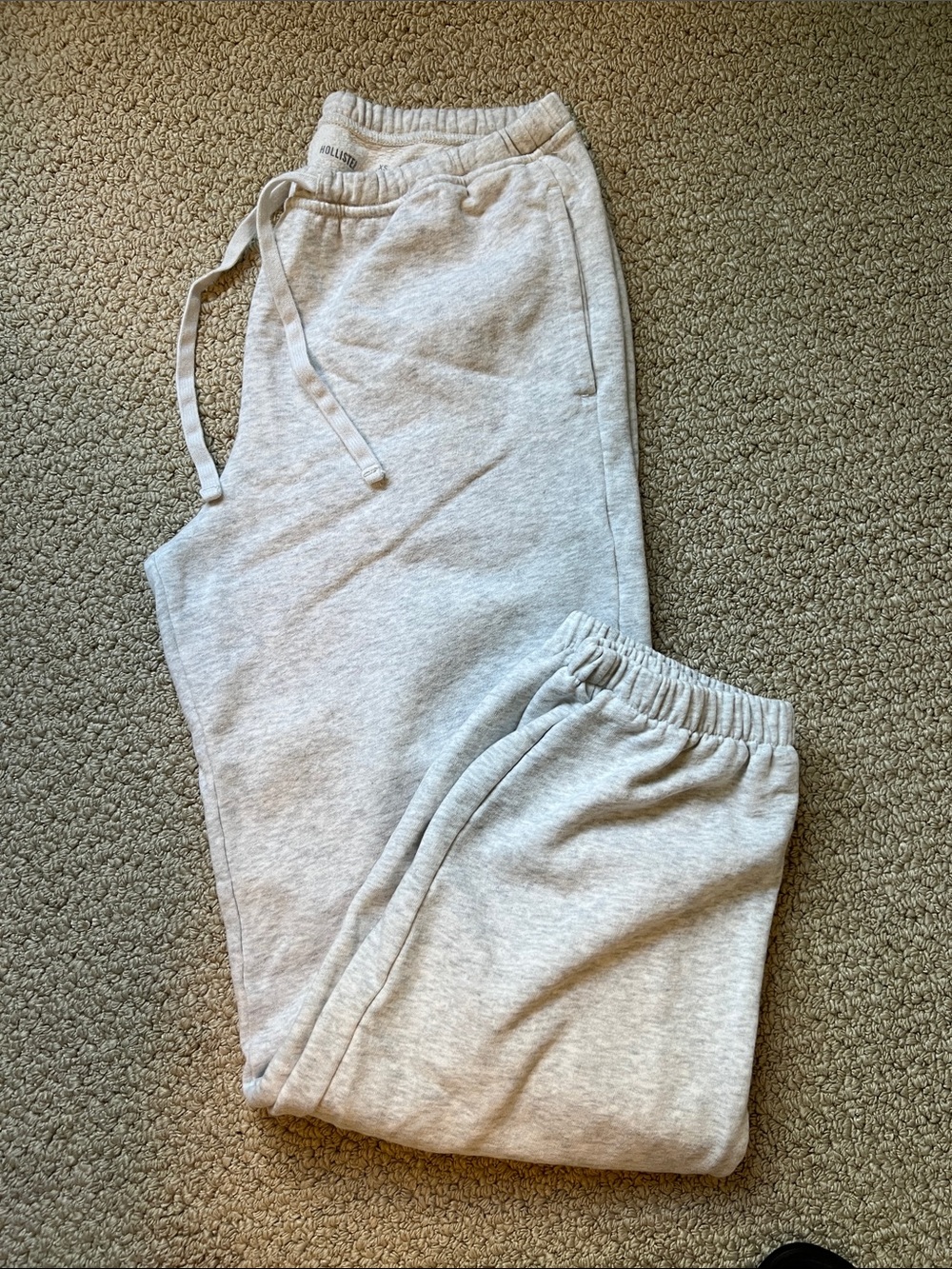 Hollister Light Gray Jogger Sweatpants